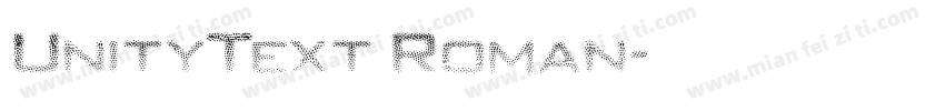 UnityText Roman字体转换
